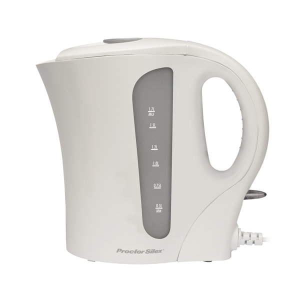 ProctorSilex 1.7 qt. Plastic Electric Tea Kettle Wayfair